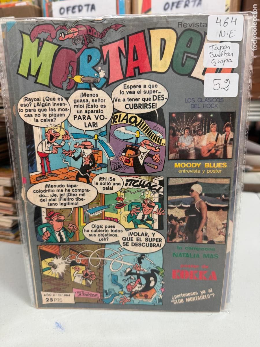 Tebeos: MORTADELO EDITORIAL BRUGUERA NUMERO 464 tapas sueltas de la grapa