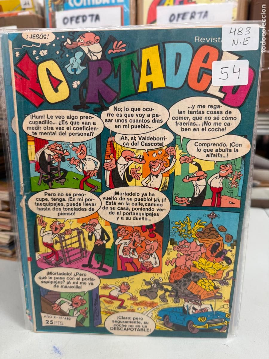 Tebeos: MORTADELO EDITORIAL BRUGUERA NUMERO 483