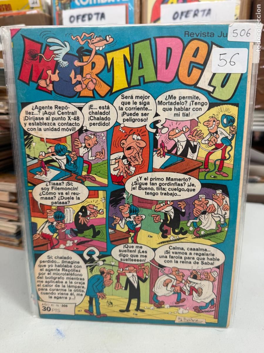 Tebeos: MORTADELO EDITORIAL BRUGUERA NUMERO 506
