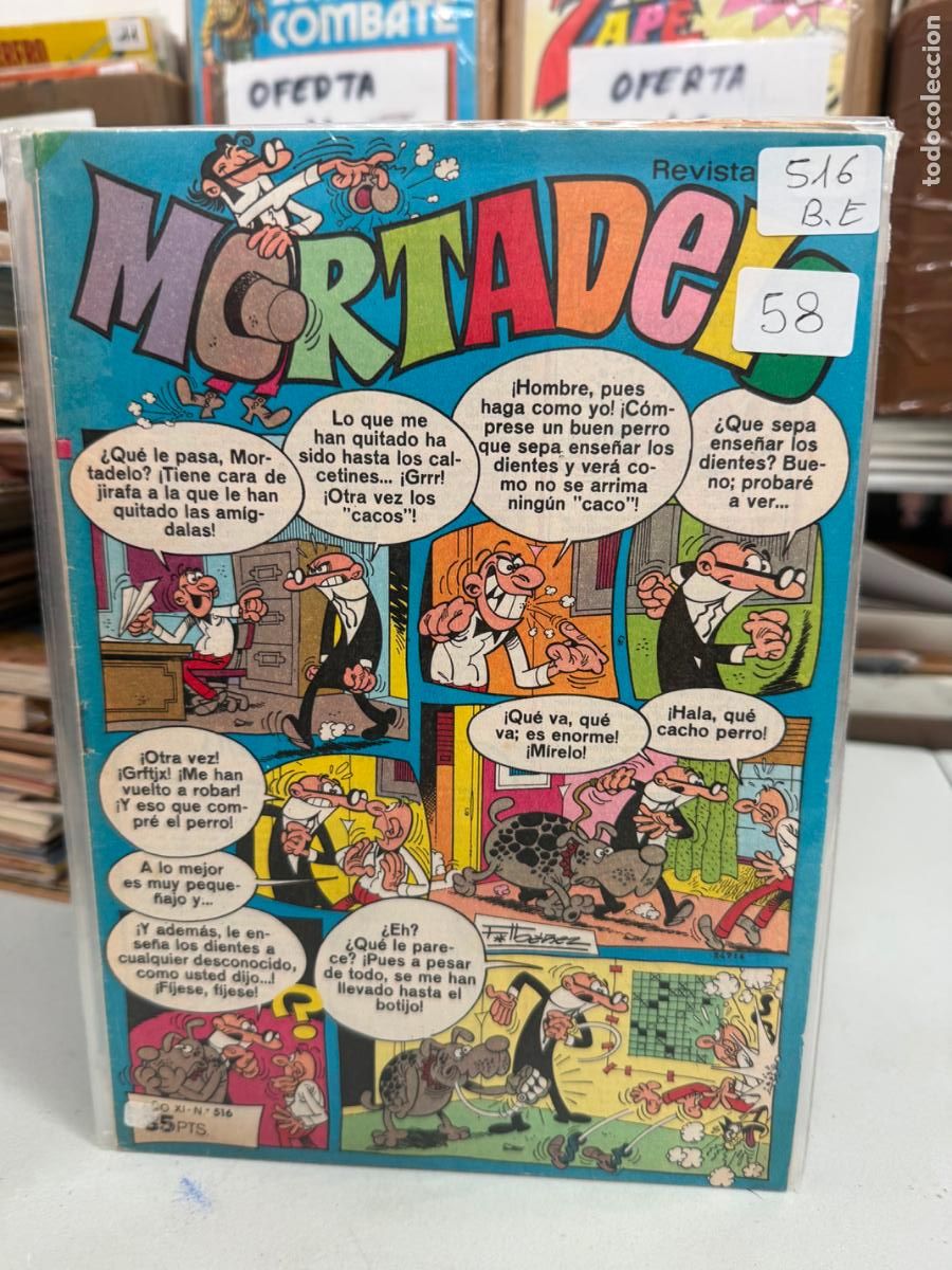 Tebeos: MORTADELO EDITORIAL BRUGUERA NUMERO 516