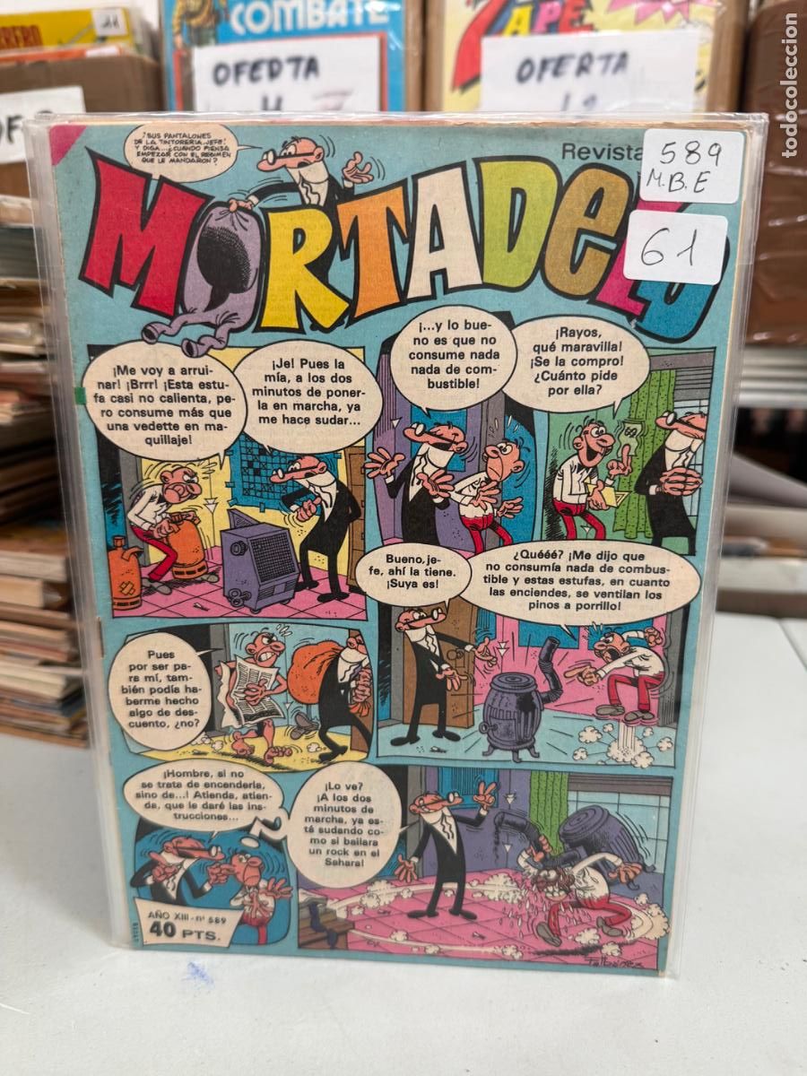 Tebeos: MORTADELO EDITORIAL BRUGUERA NUMERO 589