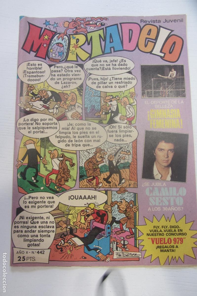 Tebeos: MORTADELO N&ordm; 442 CON PUBLICIDAD DE LOS CHICOS DE DUNKETA BRUGUERA arx208