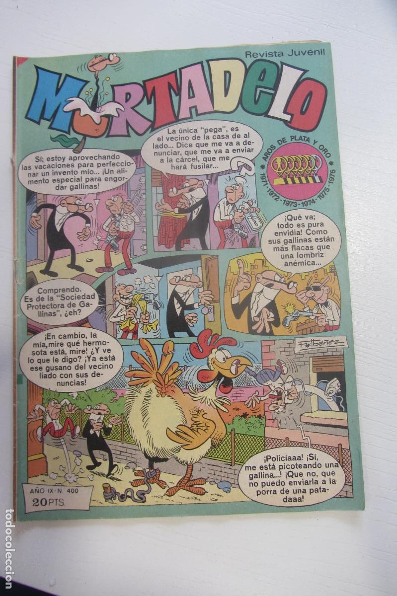 Tebeos: MORTADELO. N&ordm; 400 (CON EL CORSARIO DE HIERRO) BRUGUERA arx208