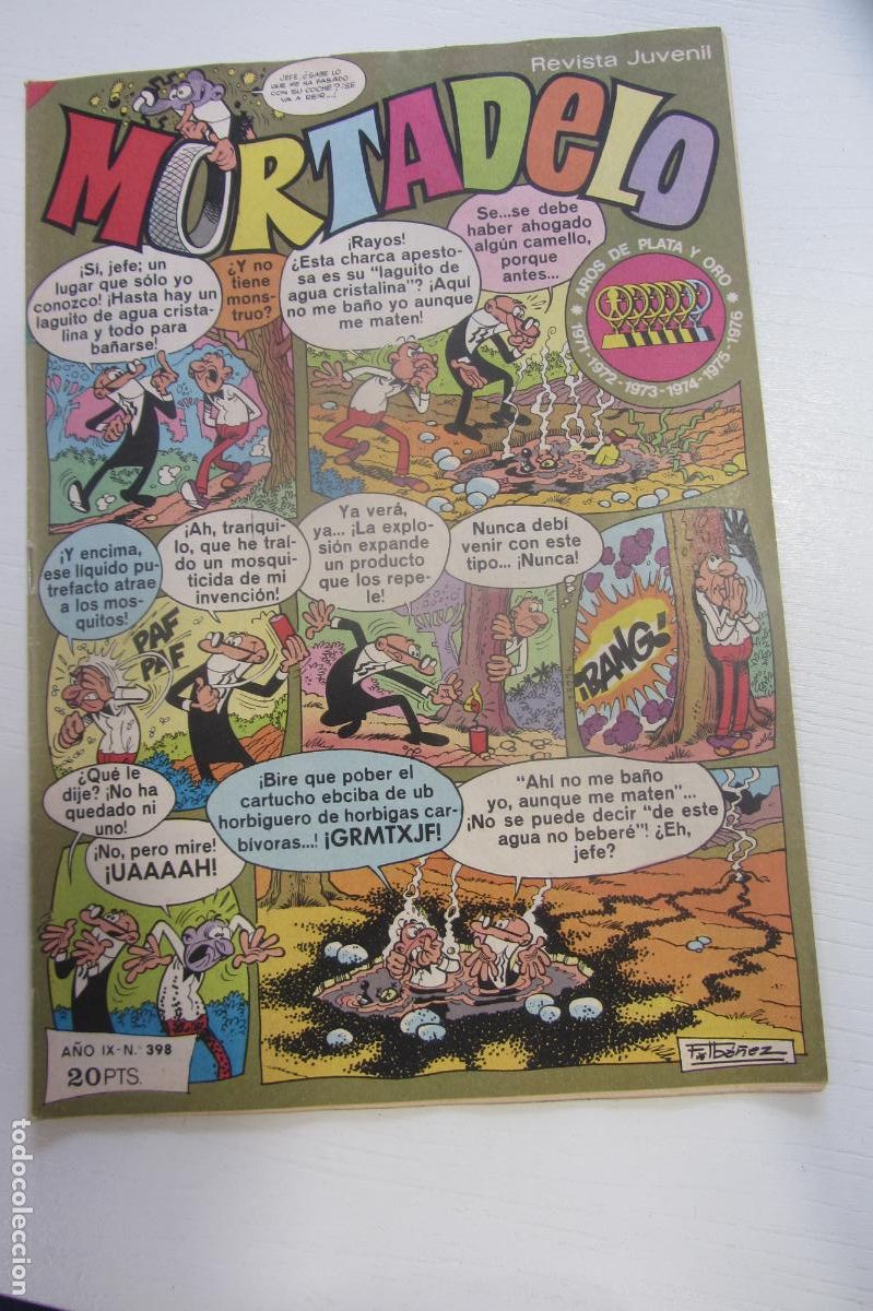 Tebeos: MORTADELO. N&ordm; 398 (CON EL CORSARIO DE HIERRO) BRUGUERA arx208