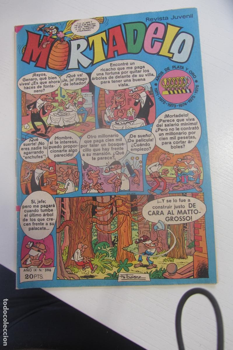 Tebeos: MORTADELO. N&ordm; 396 (CON EL CORSARIO DE HIERRO) BRUGUERA arx208