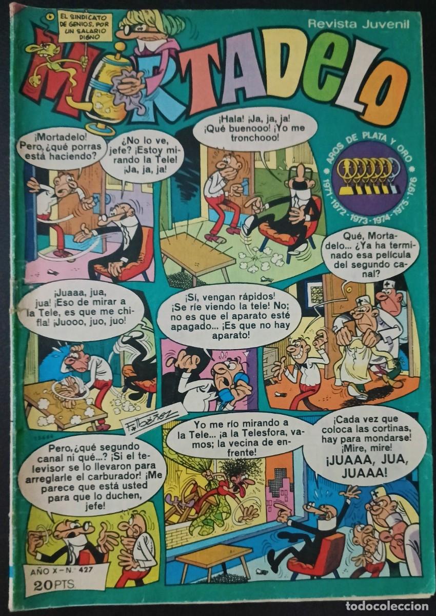 Tebeos: MORTADELO SEMANAL-BRUGUERA- N&ordm; 427 -29-ENERO-1979-DOMINO-BRUNO BRAZIL-CORRECTO-DIF&Iacute;CIL-VEA-1806