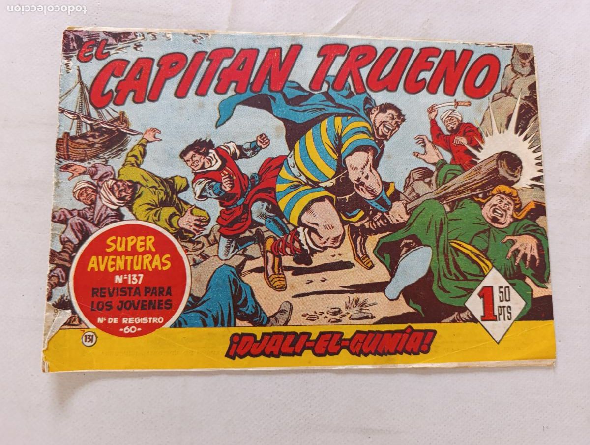 Tebeos: EL CAPITAN TRUENO N&ordm; 131 - BRUGUERA - ORIGINAL (HT)
