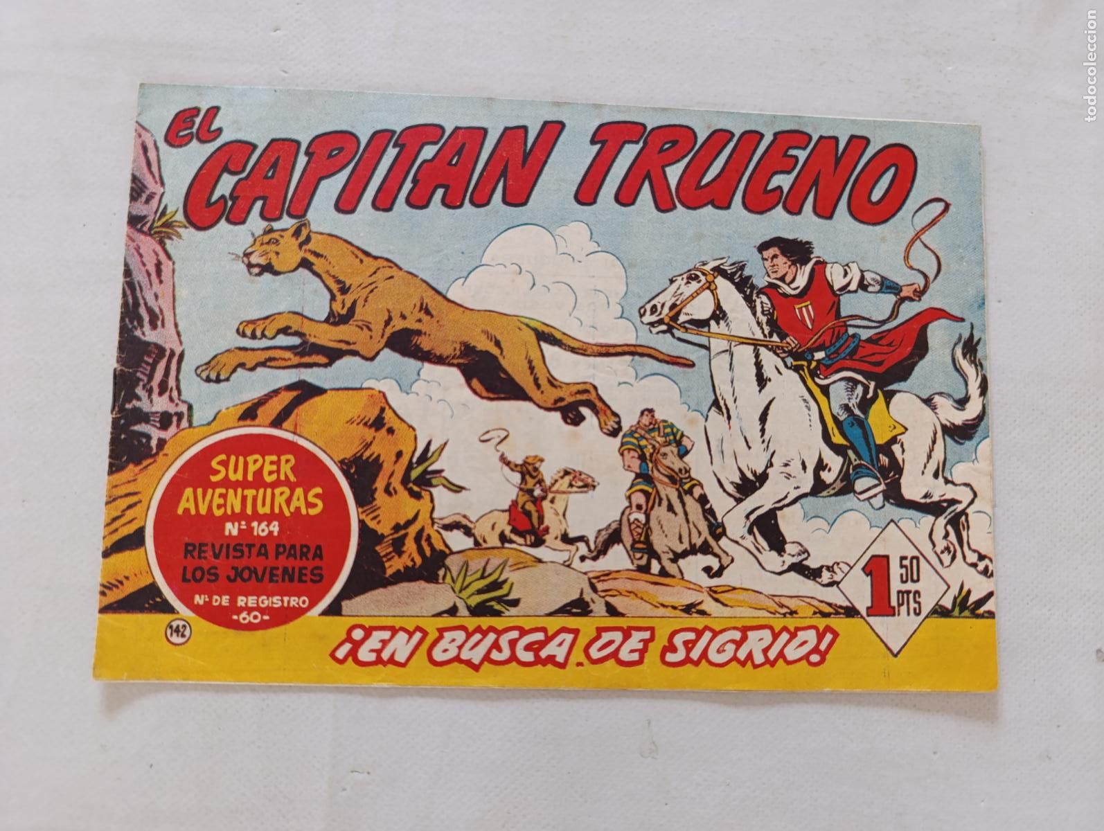 Tebeos: EL CAPITAN TRUENO N&ordm; 142 - BRUGUERA - ORIGINAL (HT)
