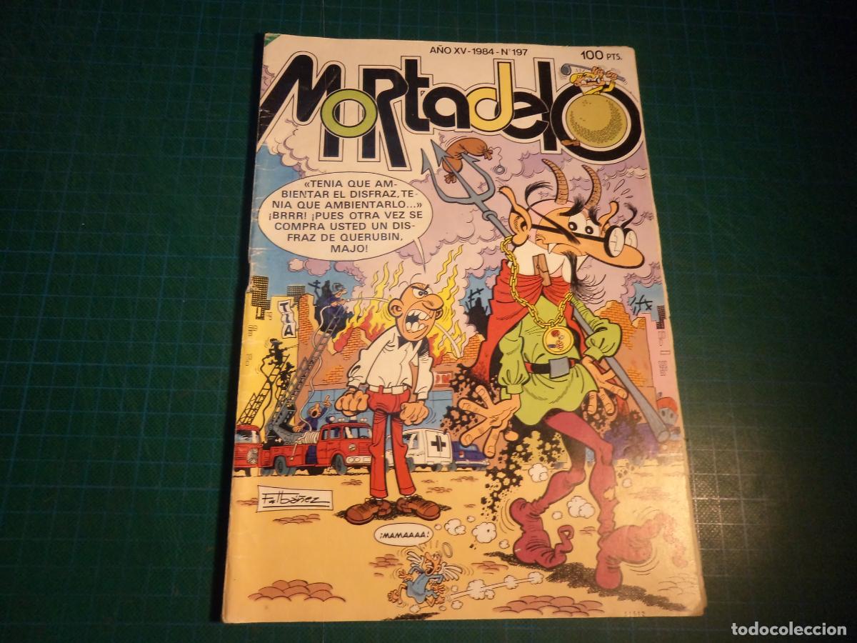 Tebeos: Super Mortadelo. N&ordm; 197. Bruguera. Tiene suelta la hoja central. (Ref. 21-B)