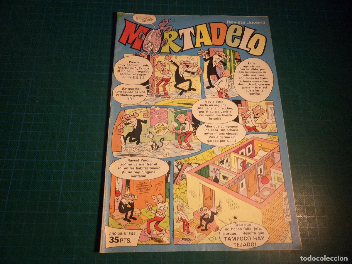 Tebeos: Mortadelo revista juvenil. N&ordm; 554. Bruguera.