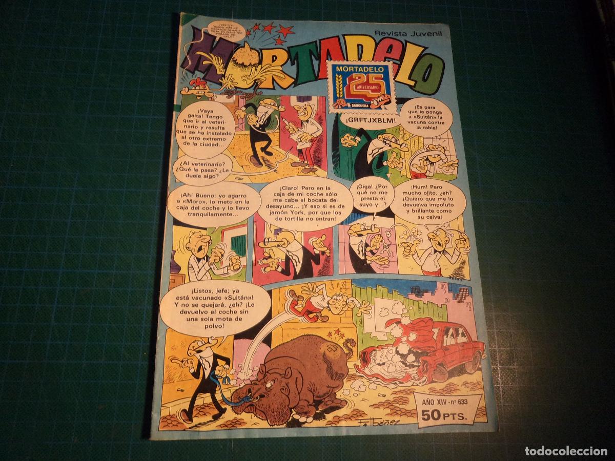 Tebeos: Mortadelo revista juvenil. N&ordm; 633. Bruguera.