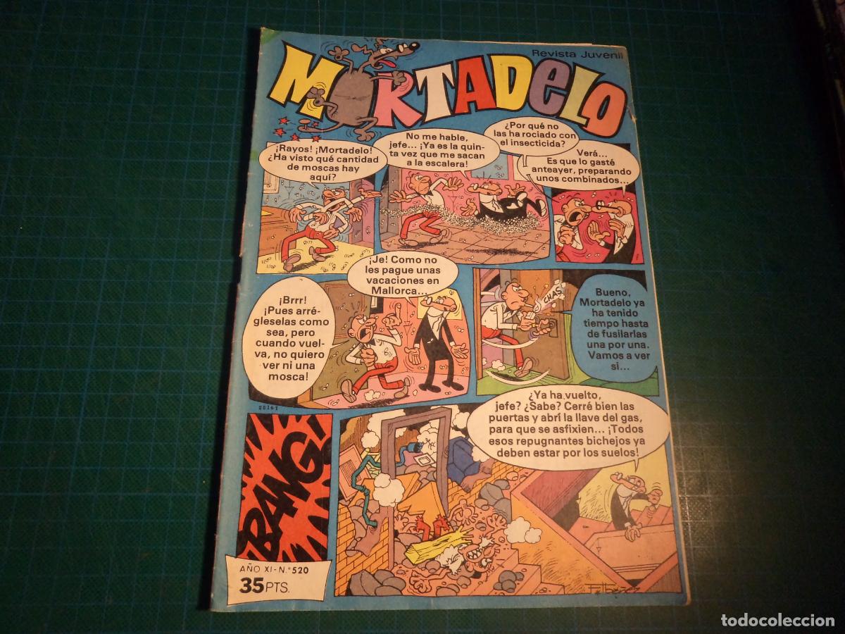 Tebeos: Mortadelo revista juvenil. N&ordm; 520. Bruguera.