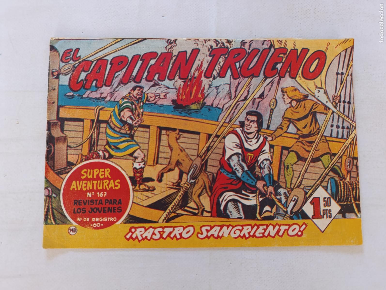 Tebeos: EL CAPITAN TRUENO N&ordm; 143 - BRUGUERA - ORIGINAL (HT)