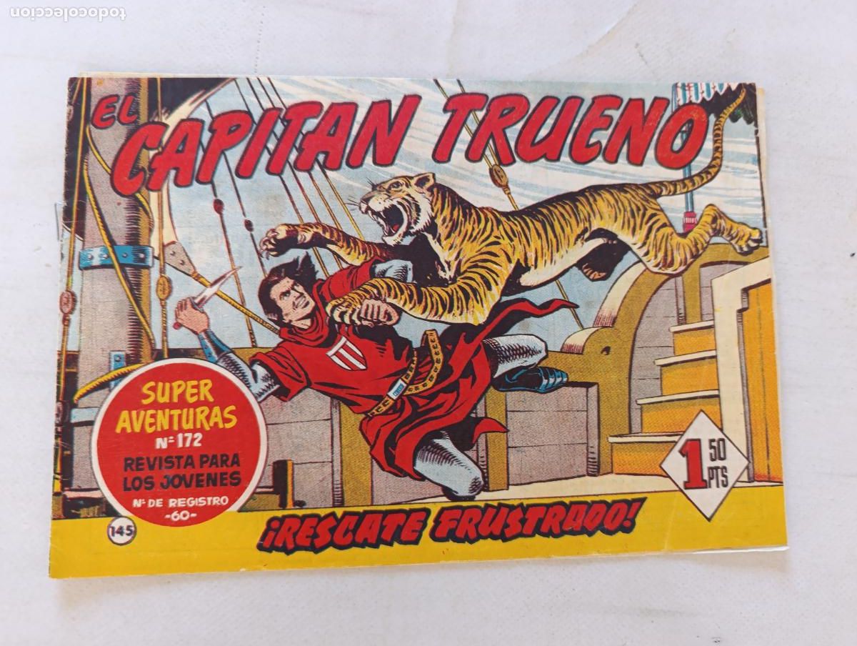 Tebeos: EL CAPITAN TRUENO N&ordm; 145 - BRUGUERA - ORIGINAL (HT)