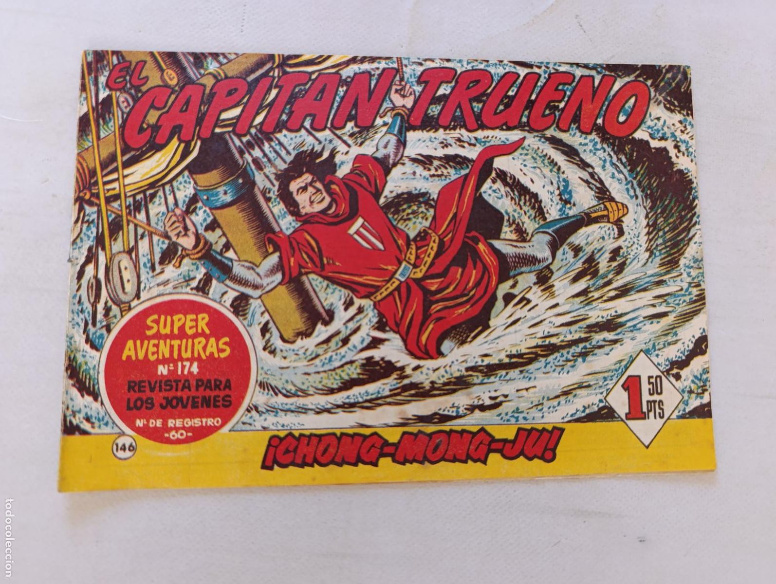 Tebeos: EL CAPITAN TRUENO N&ordm; 146 - BRUGUERA - ORIGINAL (HT)
