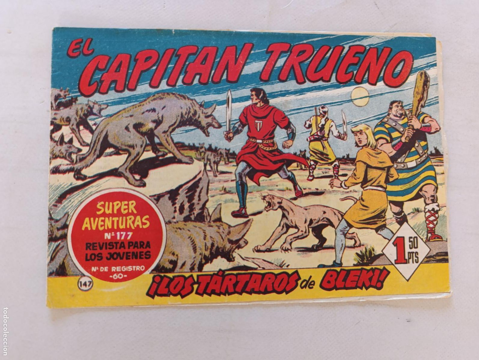 Tebeos: EL CAPITAN TRUENO N&ordm; 147 - BRUGUERA - ORIGINAL (HT)