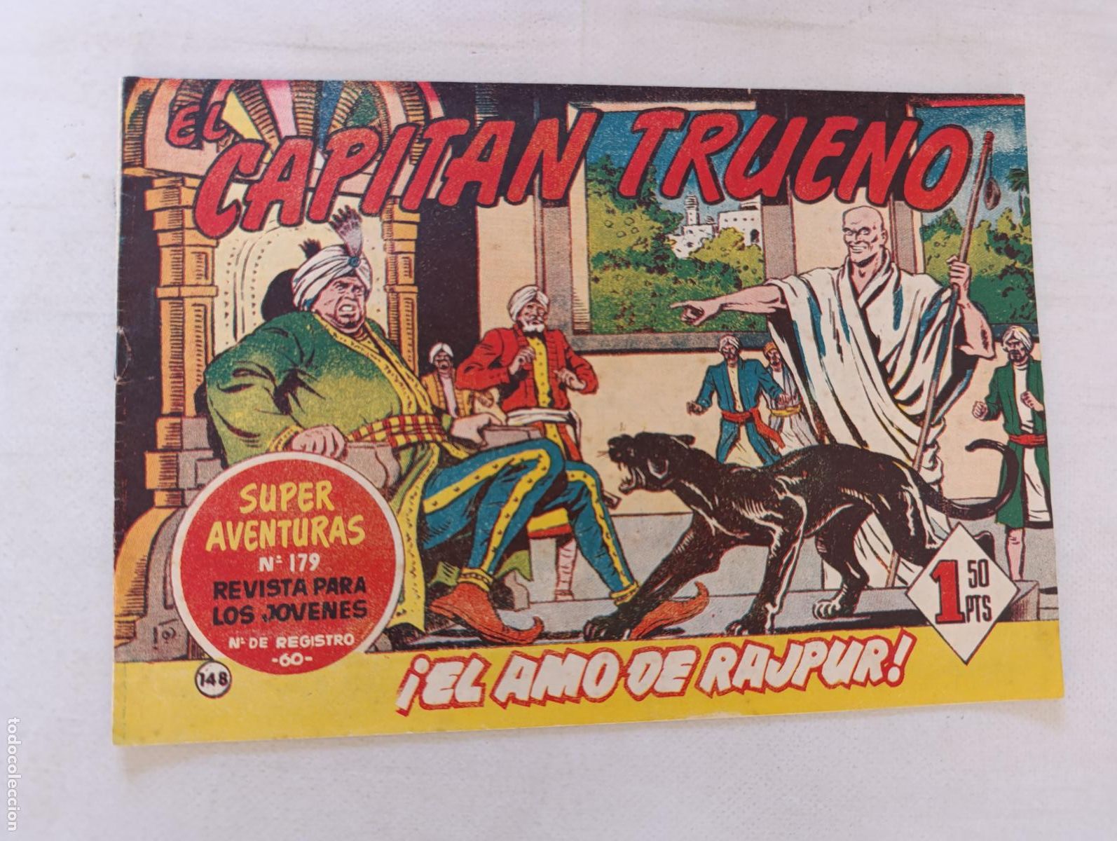 Tebeos: EL CAPITAN TRUENO N&ordm; 148 - BRUGUERA - ORIGINAL (HT)