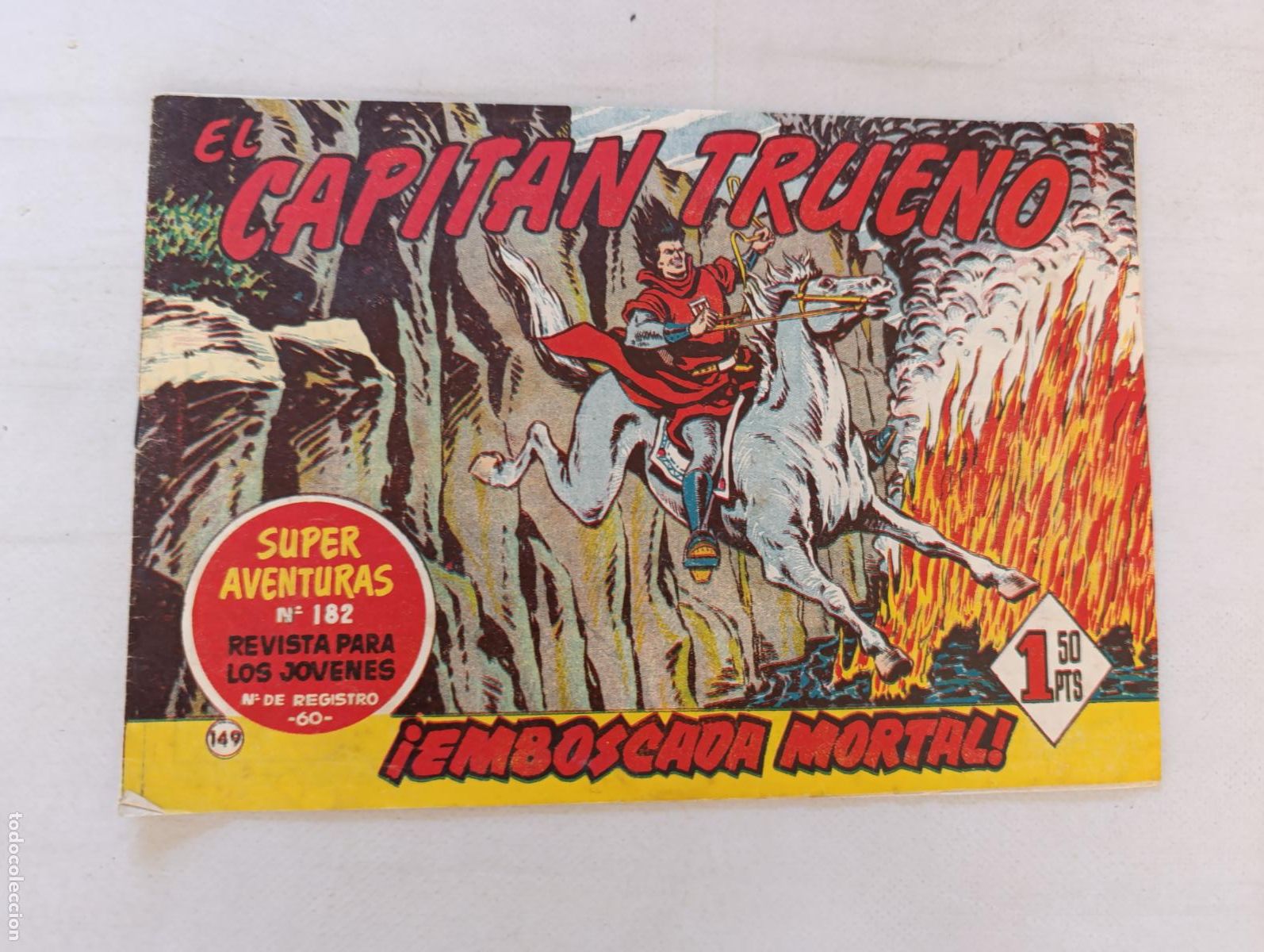 Tebeos: EL CAPITAN TRUENO N&ordm; 149 - BRUGUERA - ORIGINAL (HT)