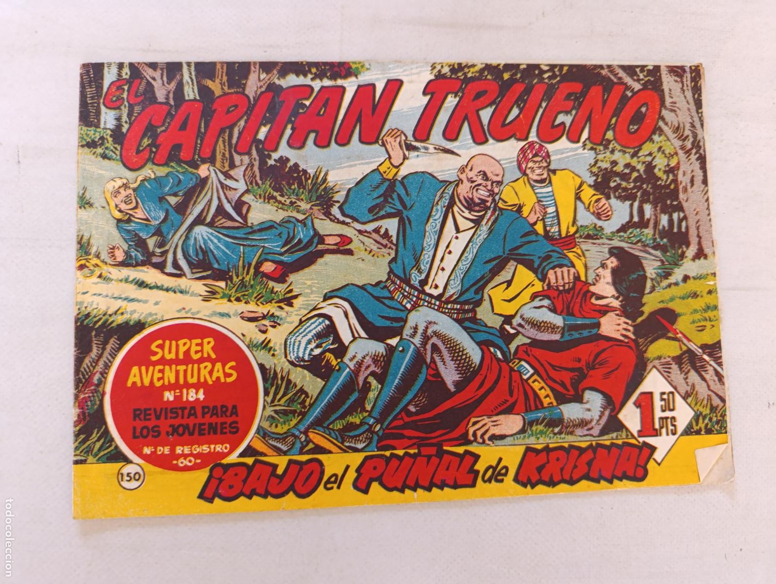 Tebeos: EL CAPITAN TRUENO N&ordm; 150 - BRUGUERA - ORIGINAL (HT)