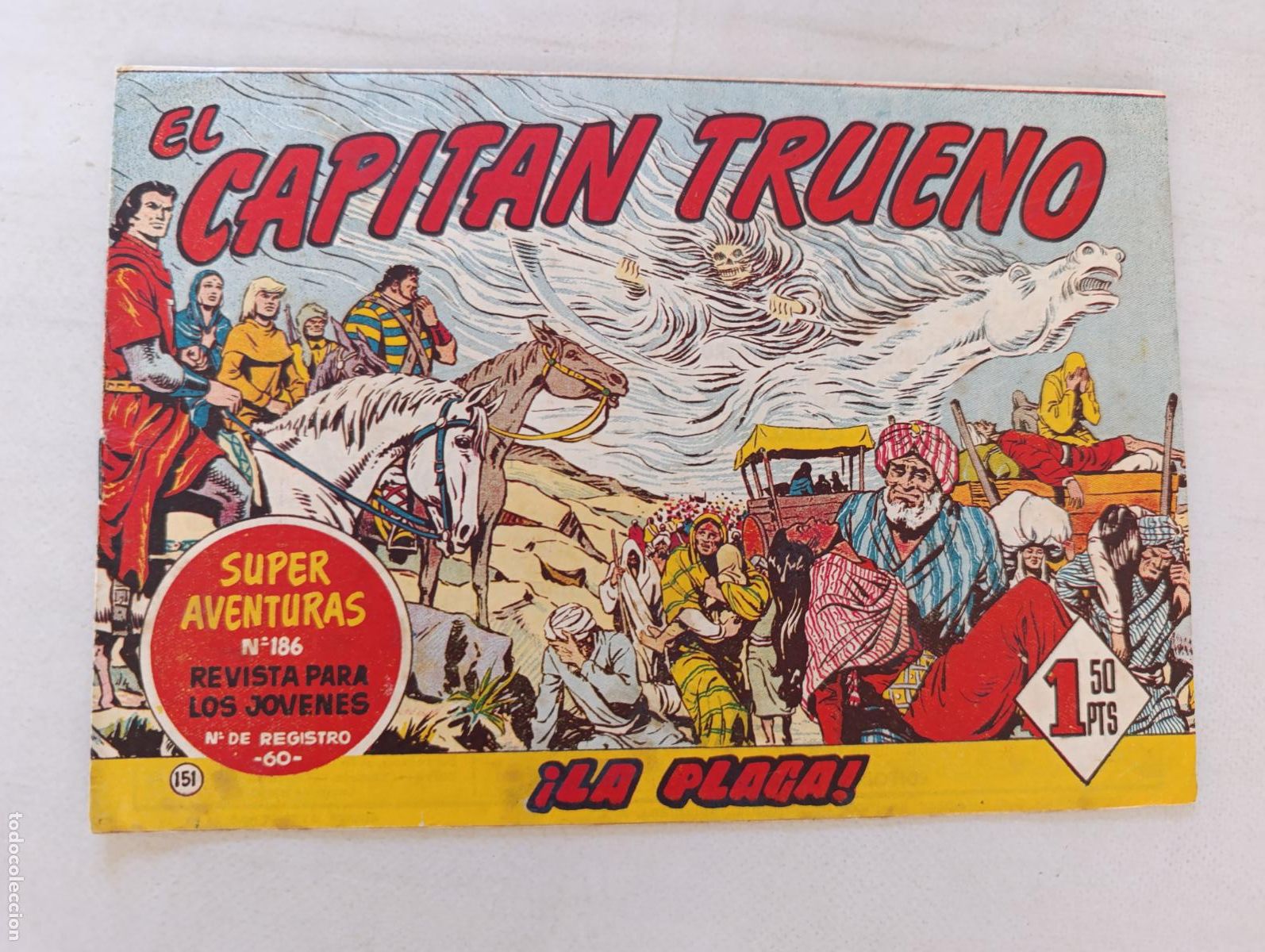 Tebeos: EL CAPITAN TRUENO N&ordm; 151 - BRUGUERA - ORIGINAL (HT)