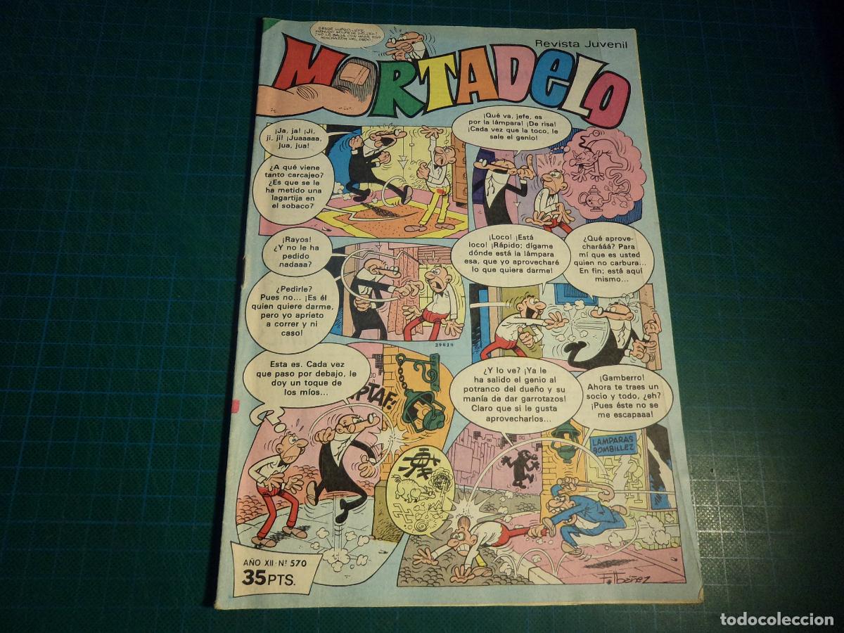 Tebeos: Mortadelo revista juvenil. N&ordm; 570. Bruguera.