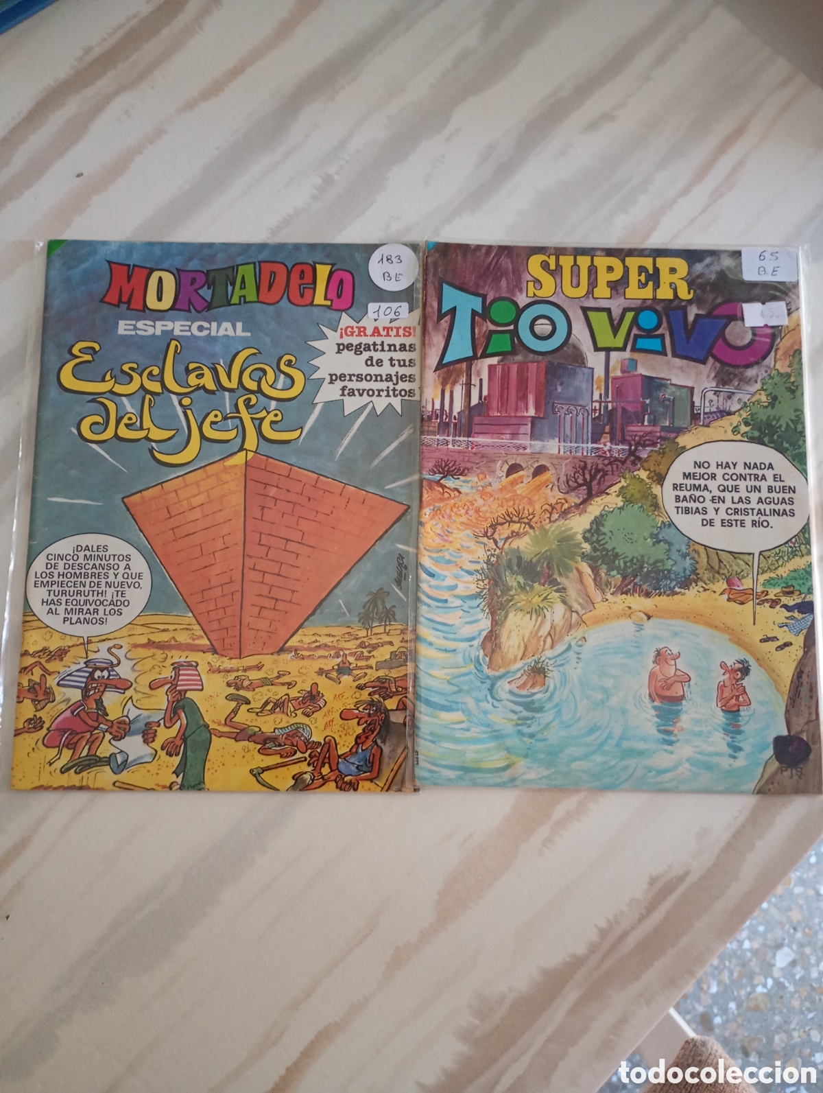 Tebeos: 2 REVISTAS BRUGUERA ORIGINALES MORTADELO/ TIO VIVO