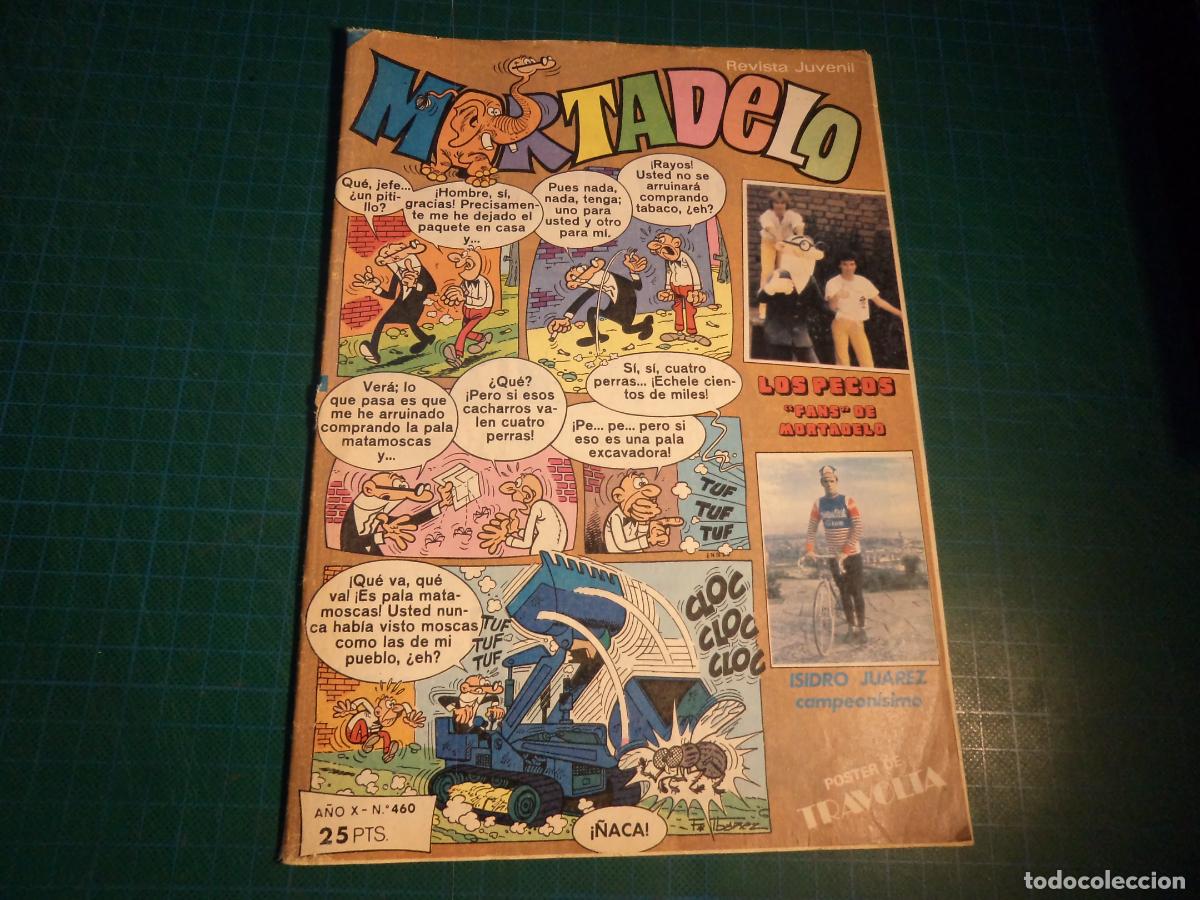 Tebeos: Mortadelo revista juvenil. N&ordm; 460. Bruguera. Portada suelta de la grapa.
