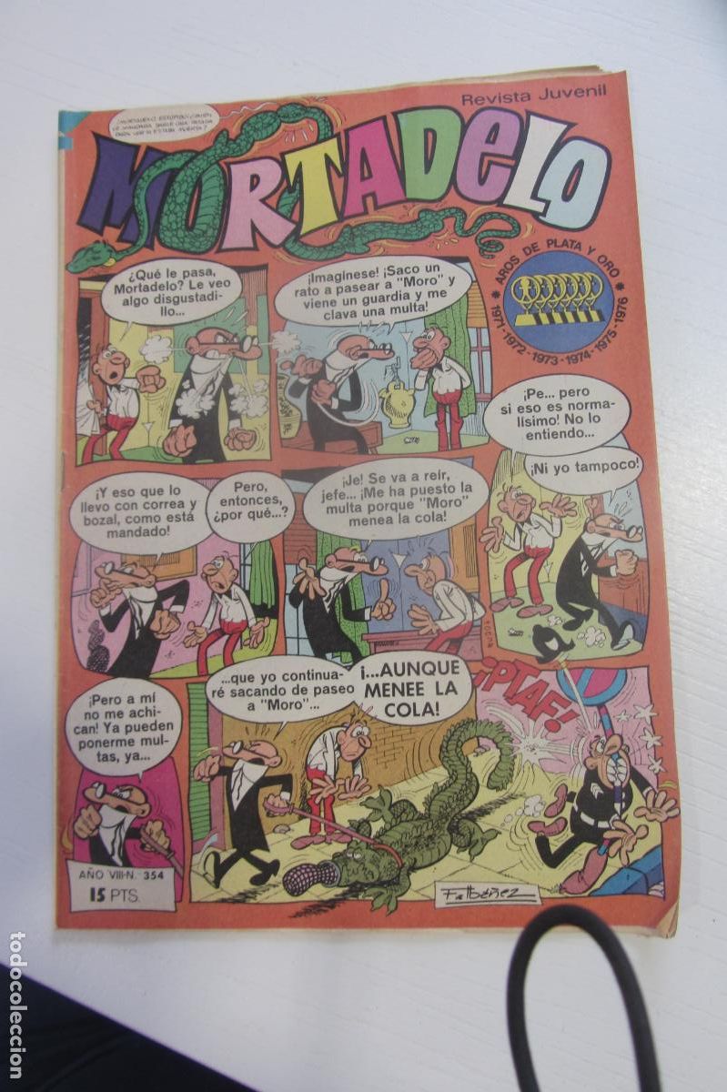 Tebeos: MORTADELO REVISTA SEMANAL N&ordm; 354 BRUGUERA arx115