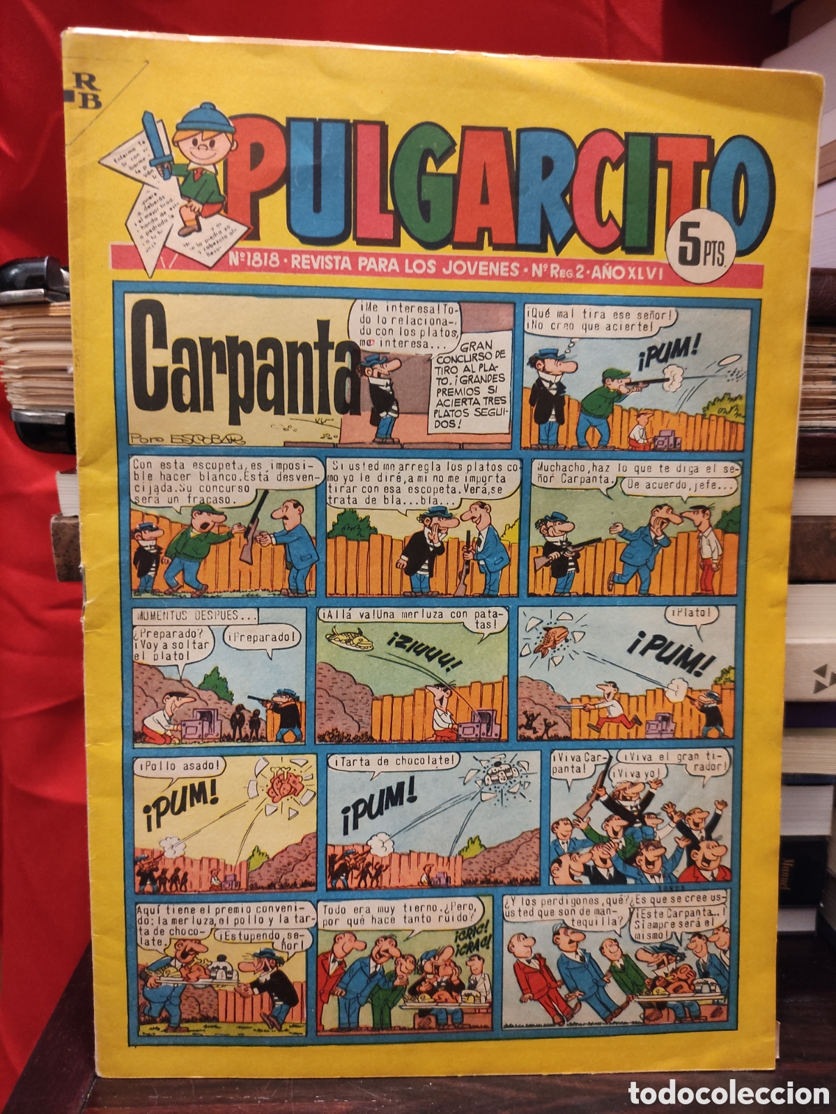 Tebeos: PULGARCITO N&deg;1818 Carpanta ANO XLVI 1965