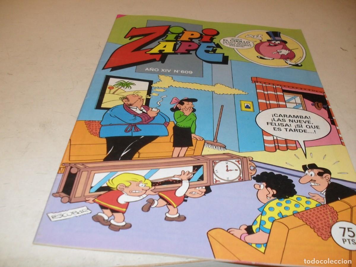 Tebeos: ZIPI Y ZAPE N&ordm; 609,CON EL CHOLLO,DE IBA&Ntilde;EZ,DE 673.BRUGUERA,1972.MBE