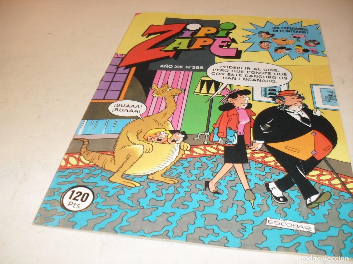 Tebeos: ZIPI Y ZAPE N&ordm; 568,CON EL TREMENDO TOBY,DE ESPALLARDO,DE 673.BRUGUERA,1972.MBE