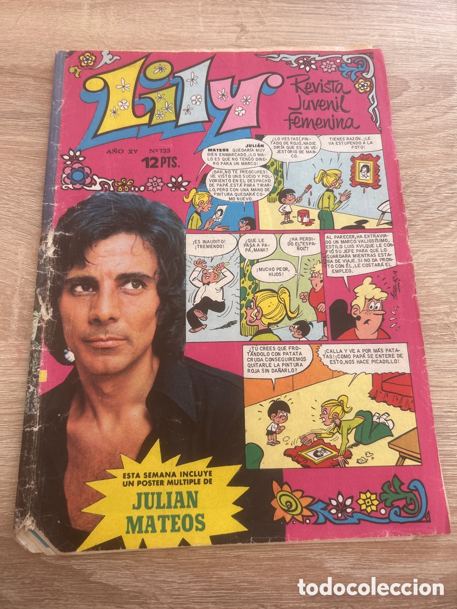 Tebeos: Revista juvenil femenina Lily 733 contraportada Nancy