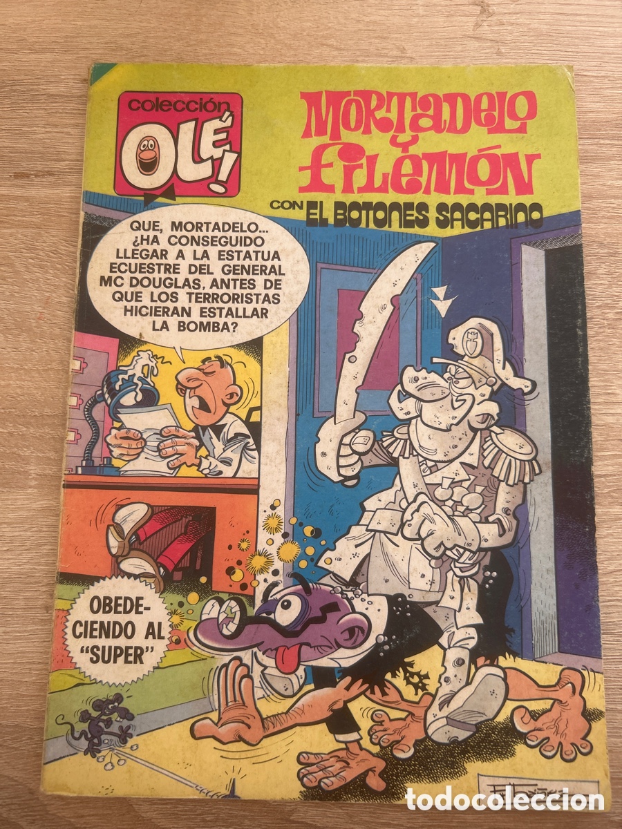 Tebeos: Mortadelo y Filemon con el botones sacarino primera edici&oacute;n 204