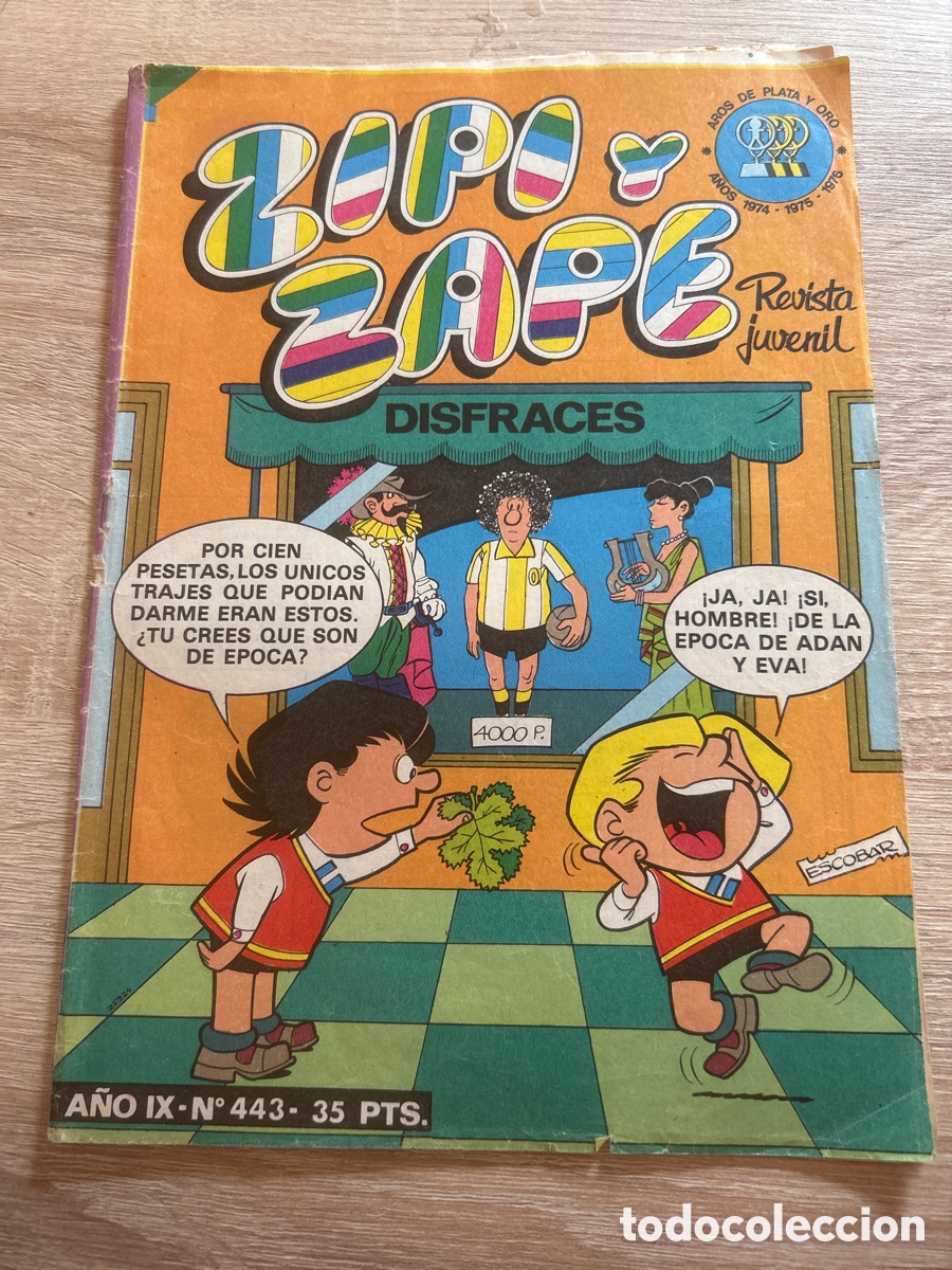 Tebeos: Zipi zape n&uacute;m 443 revista juvenil