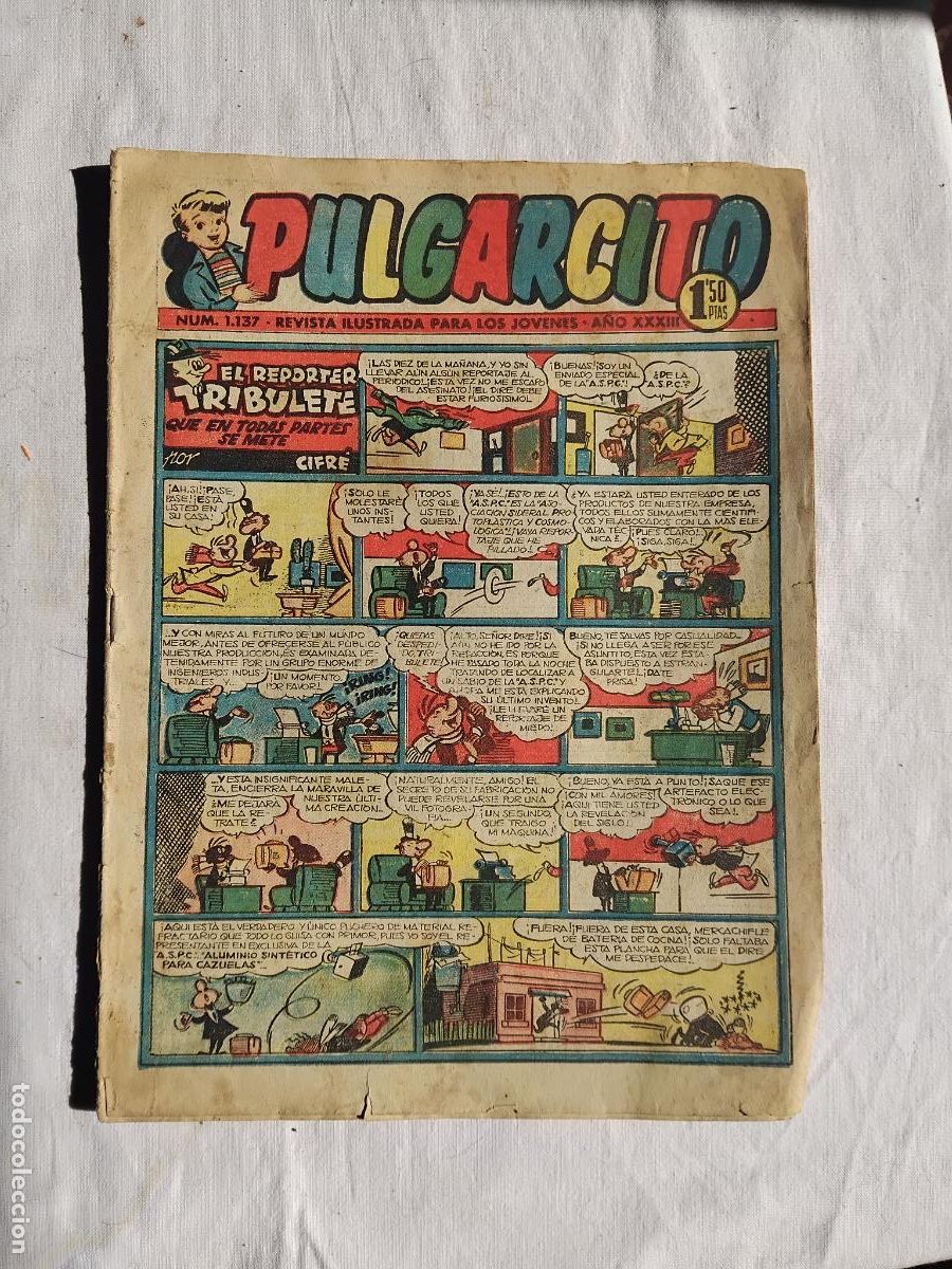 Tebeos: PULGARCITO N&ordm; 1137. EDITORIAL BRUGUERA.