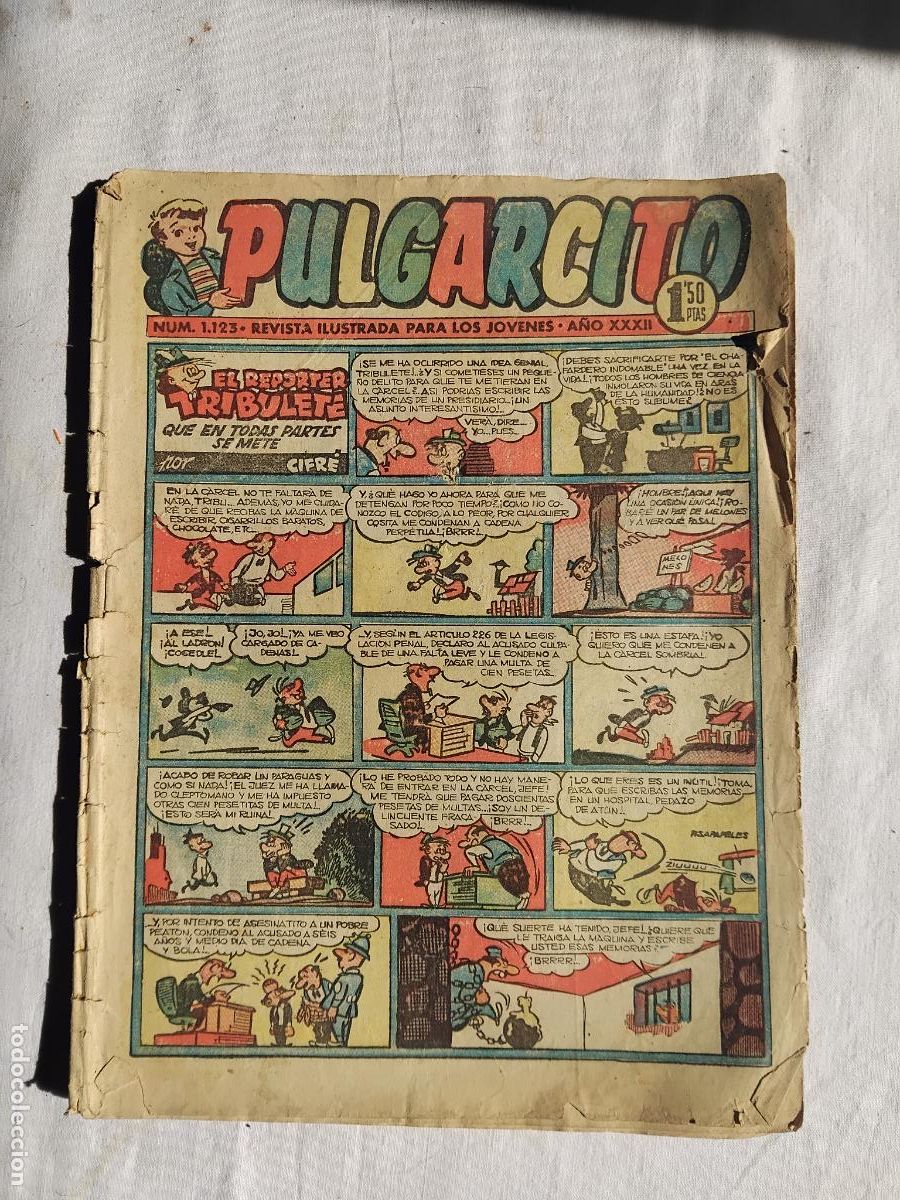 Tebeos: PULGARCITO N&ordm; 1123. EDITORIAL BRUGUERA.