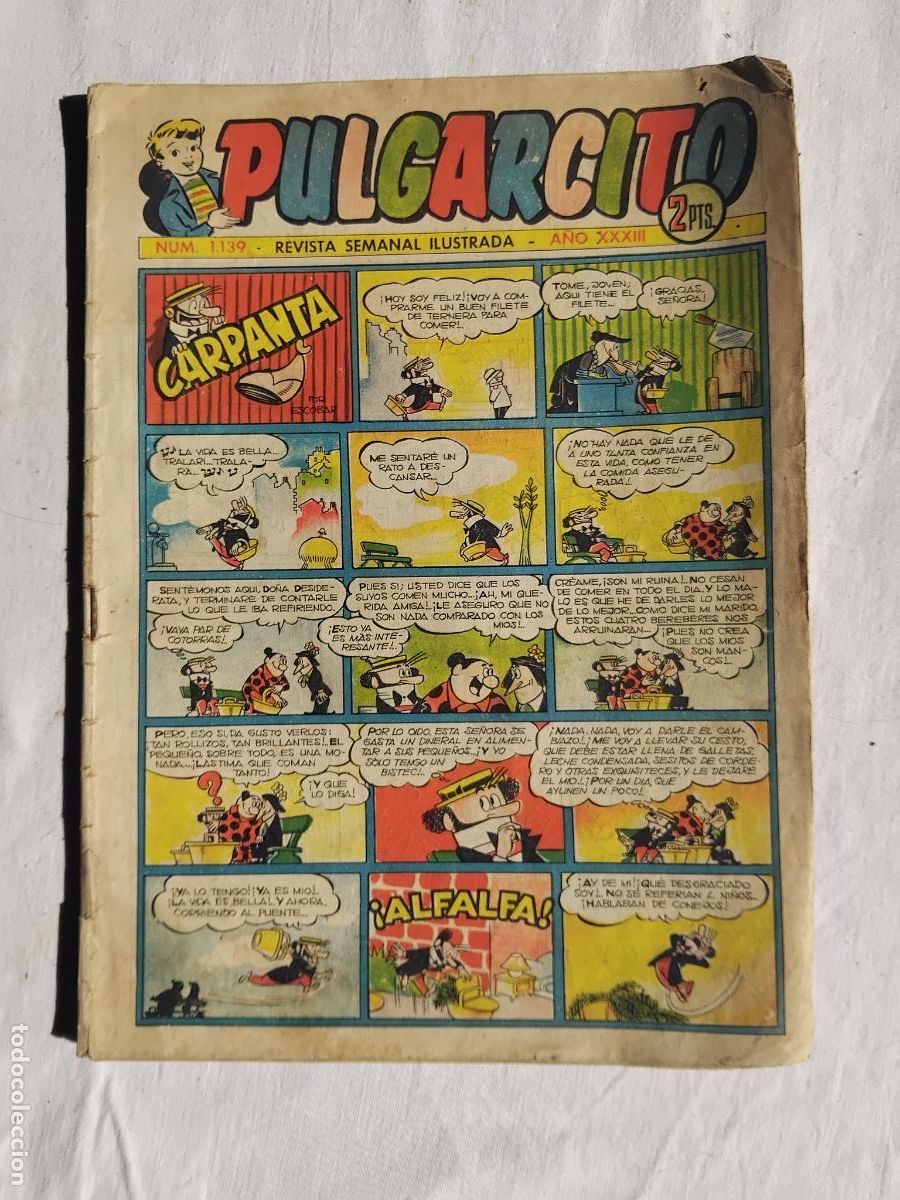 Tebeos: PULGARCITO N&ordm; 1139. EDITORIAL BRUGUERA.