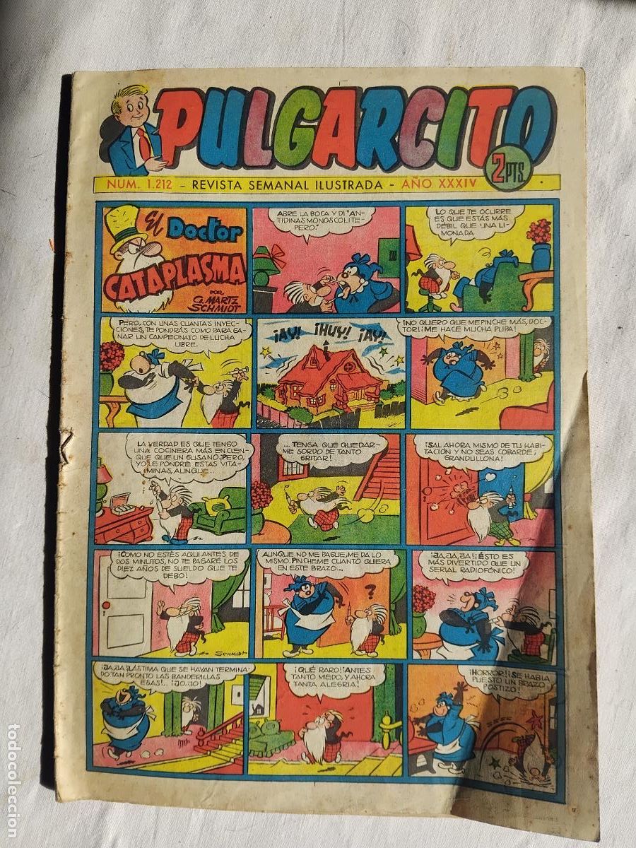 Tebeos: PULGARCITO N&ordm; 1212. EDITORIAL BRUGUERA.