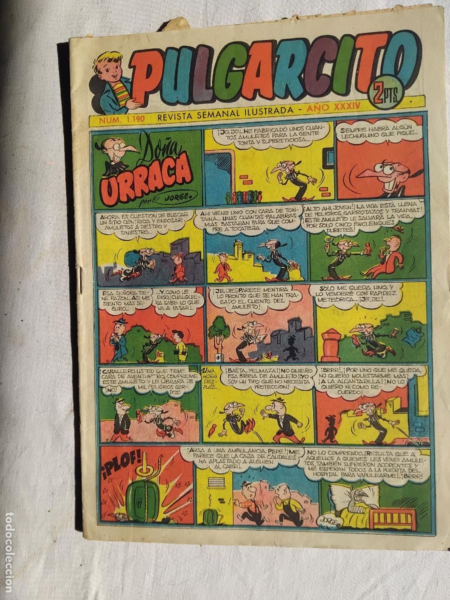 Tebeos: PULGARCITO N&ordm; 1190. EDITORIAL BRUGUERA.