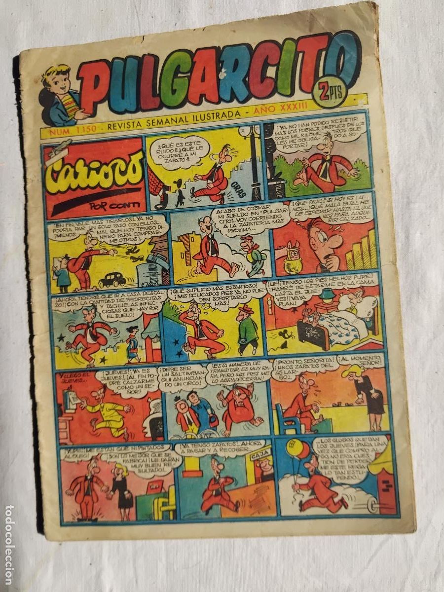 Tebeos: PULGARCITO N&ordm; 1150. EDITORIAL BRUGUERA.