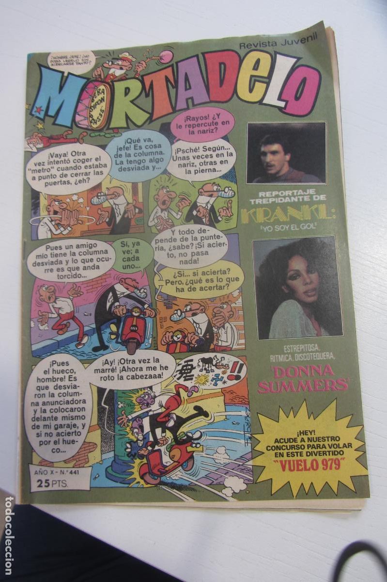 Tebeos: MORTADELO - REVISTA JUVENIL N&ordm; 441 - 7/5/79 BRUGUERA arx39