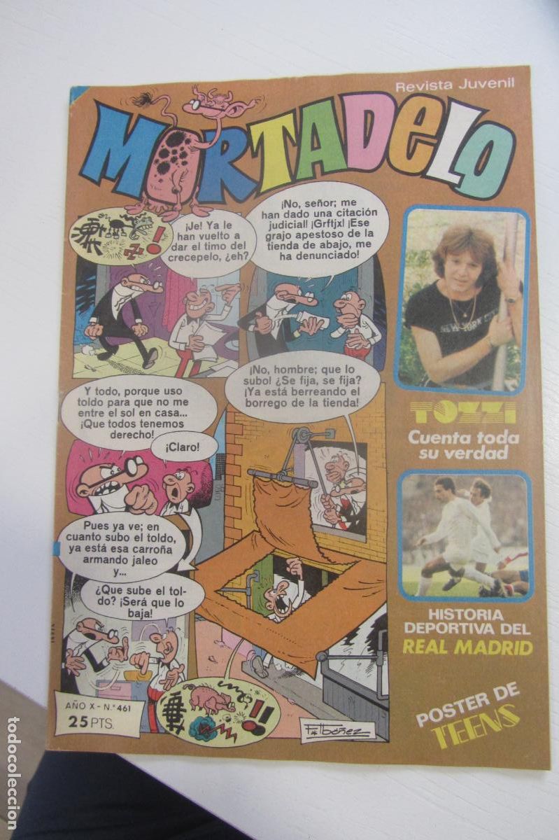 Tebeos: MORTADELO. A&Ntilde;O X. N&ordm; 461. EDITORIAL BRUGUERA, 1979. HISTORIA DEL REAL MADRID. BRUGUERA arx39