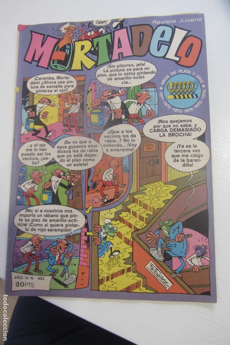 Tebeos: MORTADELO - N&ordm; 403 - REVISTA JUVENIL - BRUGUERA arx39