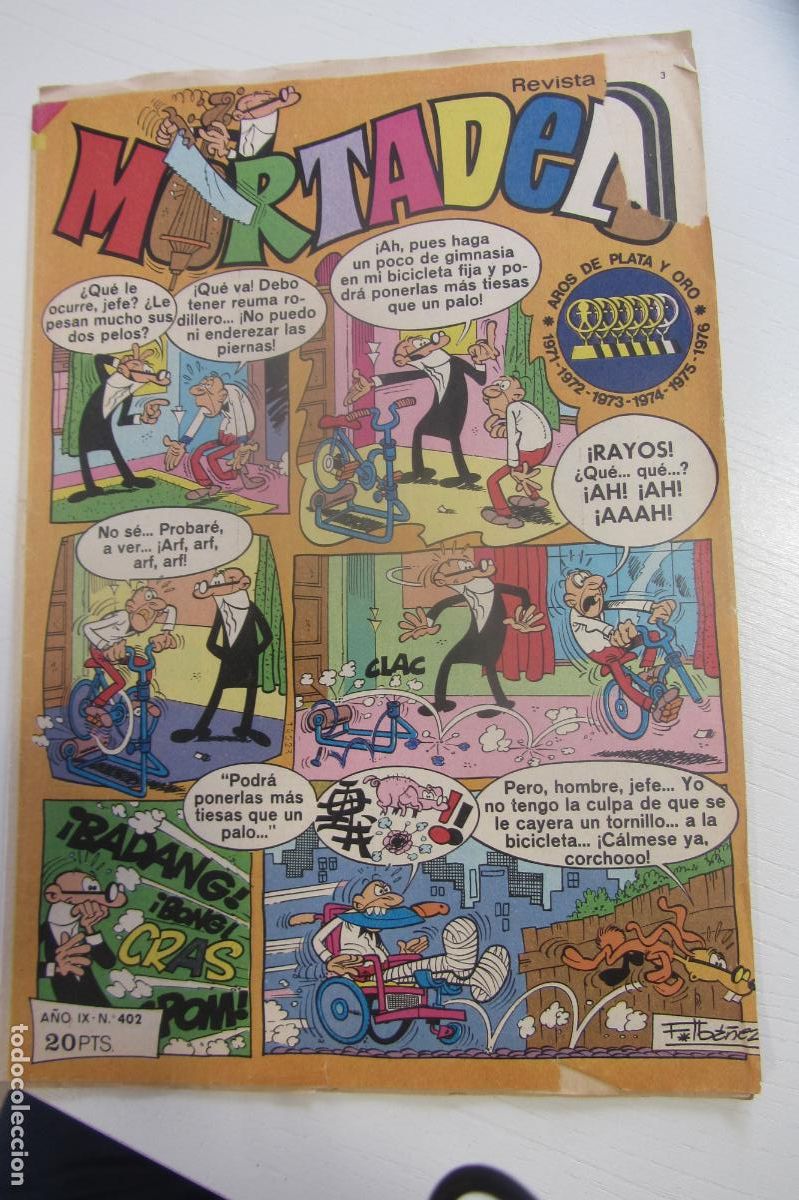 Tebeos: MORTADELO - N&ordm; 402 - REVISTA JUVENIL - BRUGUERA arx39