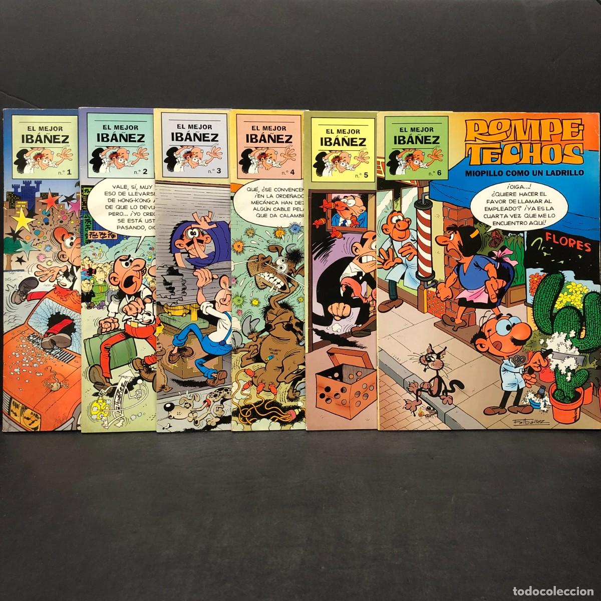 Tebeos: MORTADELO Y FILEM&Oacute;N - EL MEJOR IB&Aacute;&Ntilde;EZ - DEL N&ordm; 1 AL N&ordm; 6 - LOTE 6 TEBEOS / 444