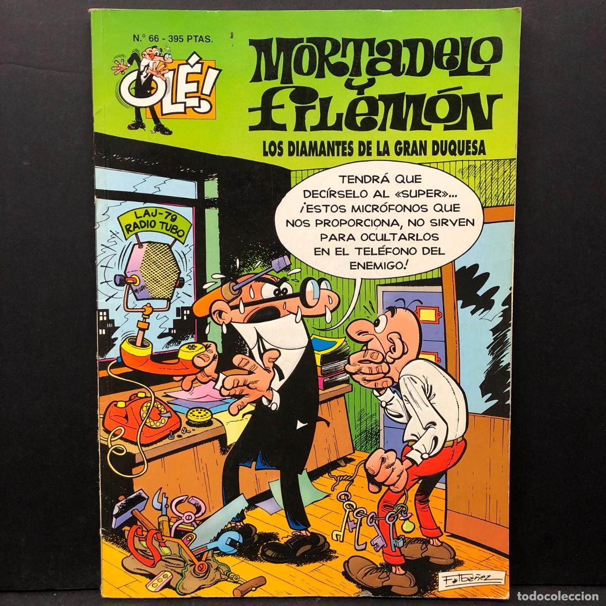 Tebeos: MORTADELO Y FILEM&Oacute;N - LOS DIAMANTES DE LA GRAN DUQUESA - N&ordm; 66 - F. IB&Aacute;&Ntilde;EZ / 452