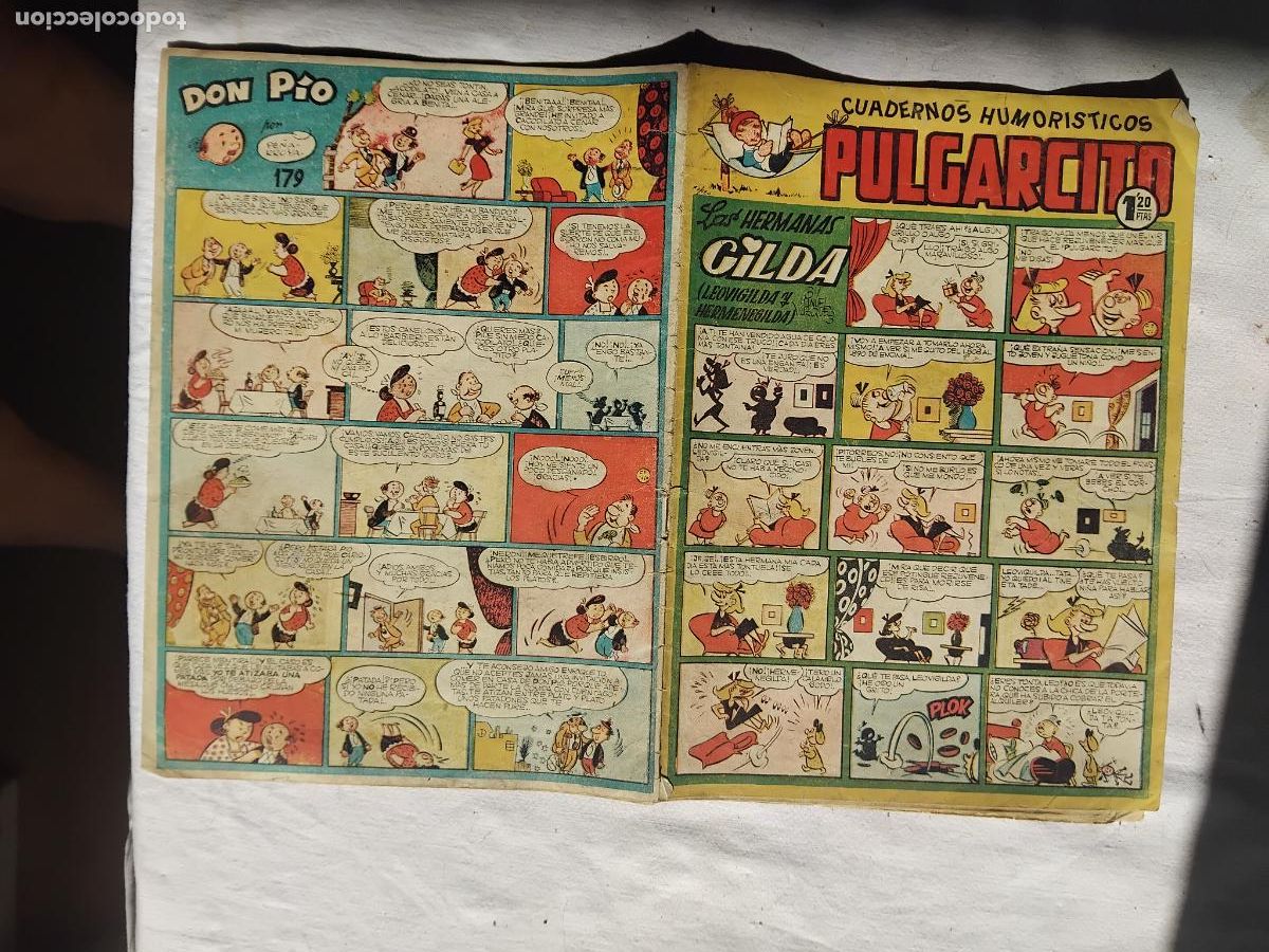 Tebeos: CUADERNOS HUMORISTICOS PULGARCITO N&ordm; 179. EDITORIAL BRUGUERA.