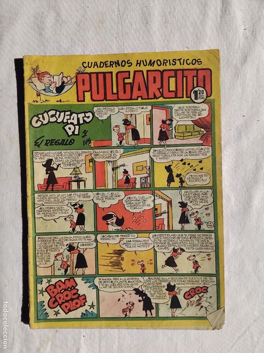 Tebeos: CUADERNOS HUMORISTICOS PULGARCITO N&ordm; 175. EDITORIAL BRUGUERA.