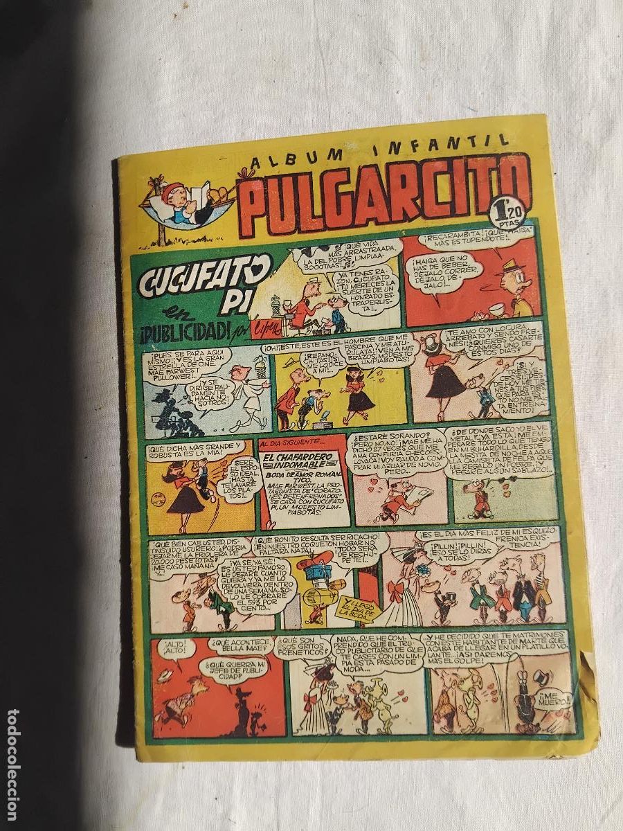 Tebeos: CUADERNOS HUMORISTICOS PULGARCITO N&ordm; 168. EDITORIAL BRUGUERA.