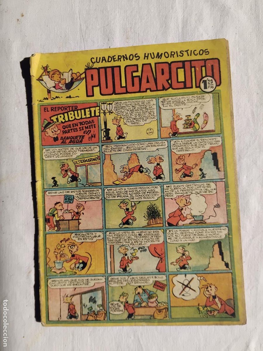 Tebeos: CUADERNOS HUMORISTICOS PULGARCITO N&ordm; 135. EDITORIAL BRUGUERA.